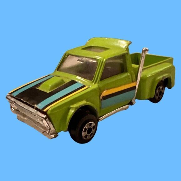 Vintage Zylmex Fun Trucking Green Courier Pickup Truck Car P353 Hong Kong - Picture 1 of 3